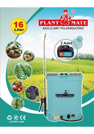 Plant Mate HX 16-C 16 L 2 Bataryalı Lityum Akülü İlaçlama Pompası