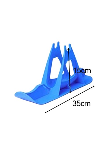 Suntek Kış Kar Kızağı Bisiklet Kayak Kızak Spor Mavi
