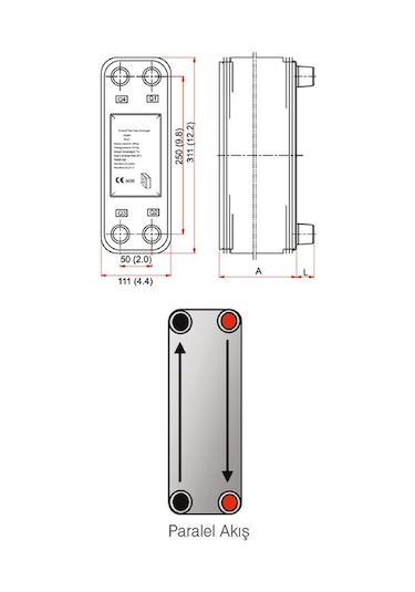 Hex  Mb-05  Lehimli  Tip  Plakalı  Isı  Eşanjör  (16  Plakalı)