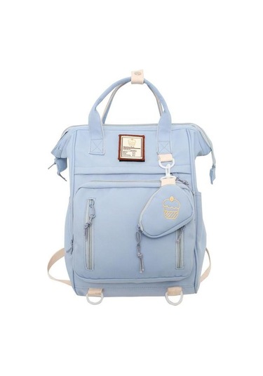 Kadın Sırt Çantası Setleri Moda Büyük Kapasiteli Okul Çantası Kızlar İçin Trend Su Geçirmez Seyahat Çantası Blue