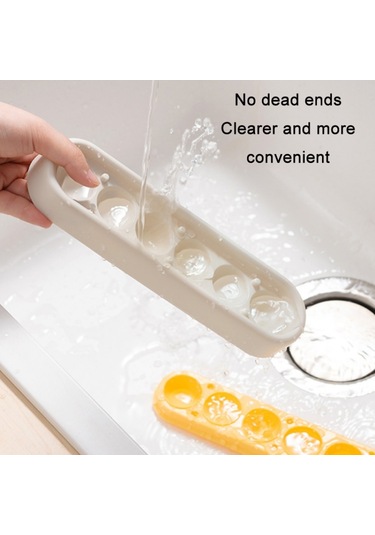 Ev Yapımı Hızlı Dondurulmuş Buz Küpü Depolama Silikon Kalıp Yellow Green Gri