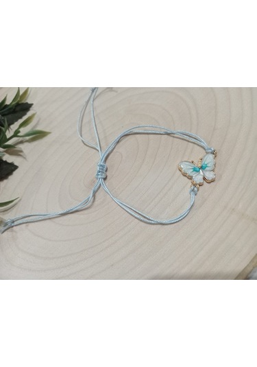 Modern Beyaz Kelebek Bileklik Beyaz