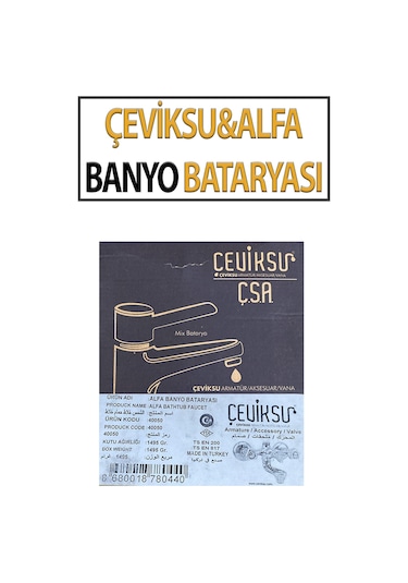 Alfa Model Banyo Bataryası Krom