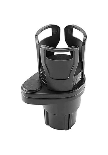 Hombey Mat Siyah Araba Bardak Tutucu: Genişletilebilir 2'li Adaptör, Su/içecek/lezzet Saklama, 7.4-15cm Genişleme Aralığı