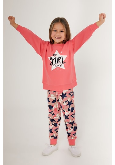 Rolypoly Girl Powers Pembe Kız Çocuk Eşofman Takımı Pembe