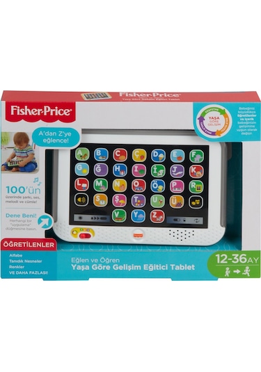 CLK64 Fisher-Price® Yaşa Göre Gelişim Eğitici Tablet /Türkçe /Eğlen ve Öğren