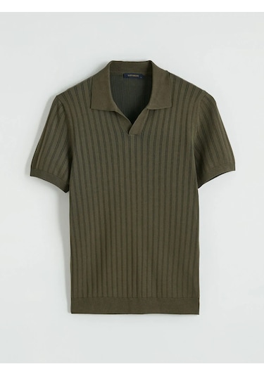 Lc Waikiki Haki Polo Yaka Erkek Triko Tişört