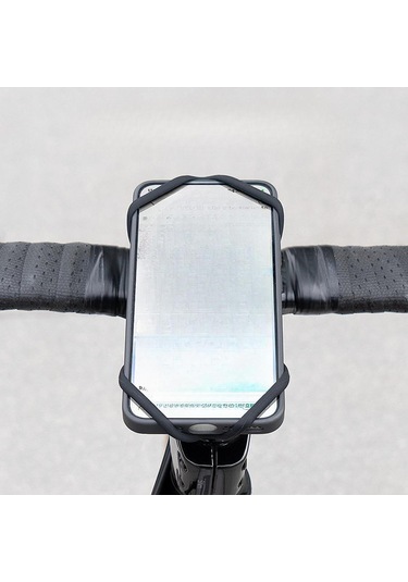 Suntek Bisiklet Için Cep Telefonu Tutucu Gidonu Silikon Bağlama