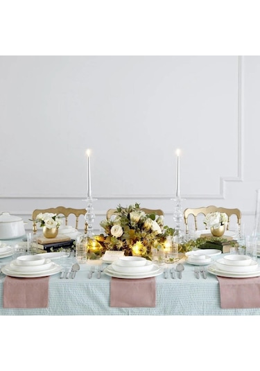 Sufi 12 Kişilik Yemek Takımı 55 Parça Altın