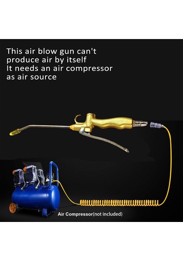 K23026s Hava Kompresörü İçin Yüksek Hacimli Hava Üfleme Tabancası,gümüş