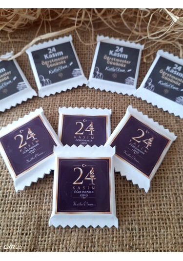 Farklı Market 24 Kasım Öğretmenler Günü Hediyesi Özel Kesimli Çikolata 20 Adet