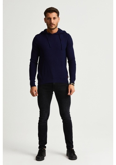 Alexandergardı Kapüşonlu İnce Kazak E22-5713 001