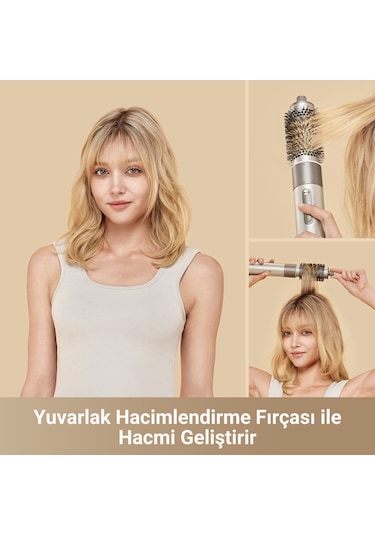 Dreame Air Style RLS3L 5 in 1 Gold Titanium Saç Şekillendirme Seti