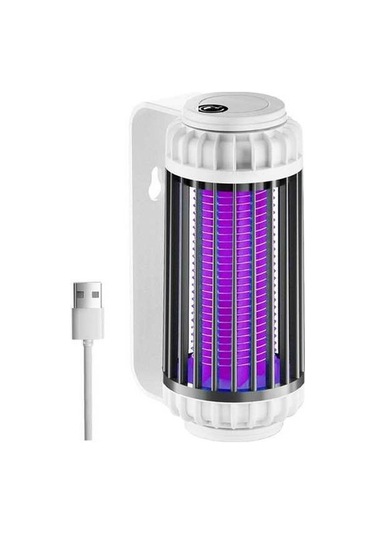 Tongxida 2022 Yeni Usb Şarjlı Sessiz Sinek Öldürücü Ve Gece Işığı 1200mah - Gri C13