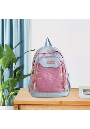 Suntek Moda Sırt Çantası Gündelik Sevimli Genç Kızlar Için MAvi Mavi