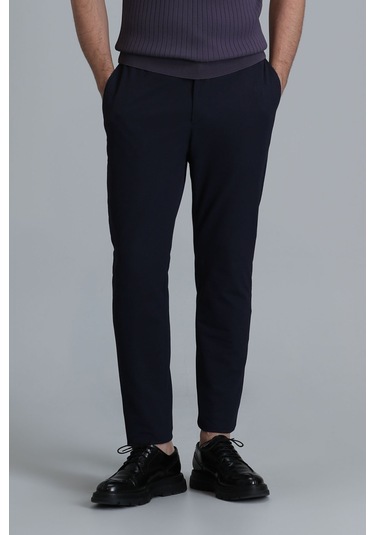 Lufian Erkek Hunter Smart Chino Slim Fit Pantolon 111190325 Lacivert