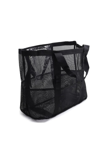 Sarı Yogodlns Yaz Siyah Örgü Tote Çanta Kadınlar Için Dokuma Hollow Plaj Çantası Seyahat Taşınabilir Depolama Çanta Alışveriş Tote Spor Spor Çantaları Sarı