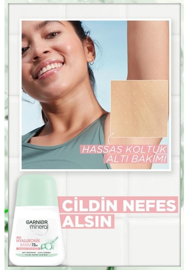 Garnier Mineral Hyaluronik Bakım 72 Saat Kadın Roll-On Deodorant 50 ML