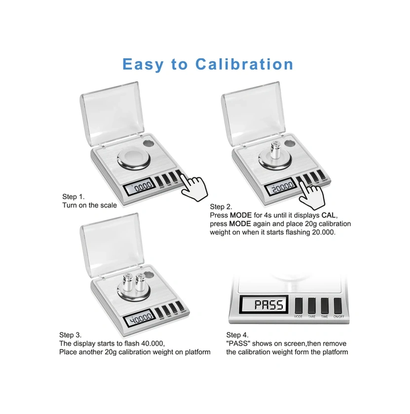 Willowhaven Gümüş Rengi 0.001g Hassas Ev Tipi Taşınabilir Cep Terazisi Altın İlaç Ölçümü
