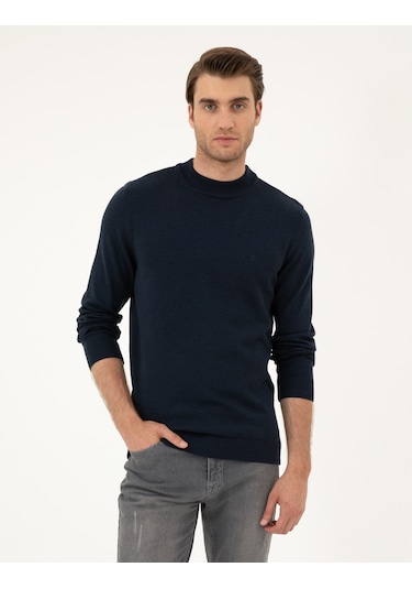 Pierre Cardin Erkek Lacivert Melanj Kazak /triko 50296564-vr120 Lacivert Melanj