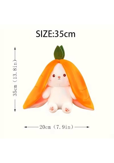 Şapkalı Çantalı Peluş Tavşan - Pelüş Tavşan 03042 Çok Renkli