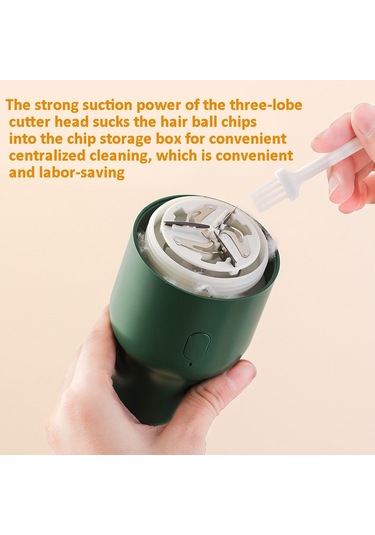 Sones Şarj Edilebilir Saç Yumağı Düzeltici Giysi Tüylenme Makinesi Yeşil