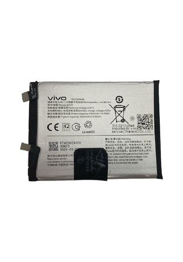 Vivo Y100 V2327 Pil Batarya Ba43 5000 Mah