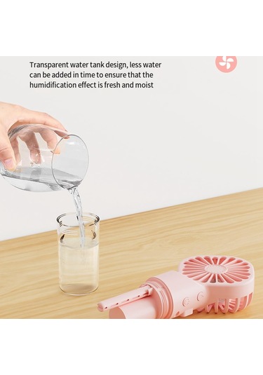 Ambition Taşınabilir El Tipi Fan Su Sisi Fan Öğrenci Yurdu Mini