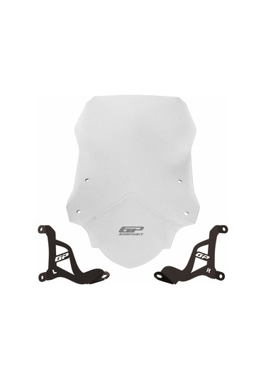 GP Kompozit Aprilia SR 125 / 160 2024 Uyumlu Ön Cam Şeffaf 51 cm