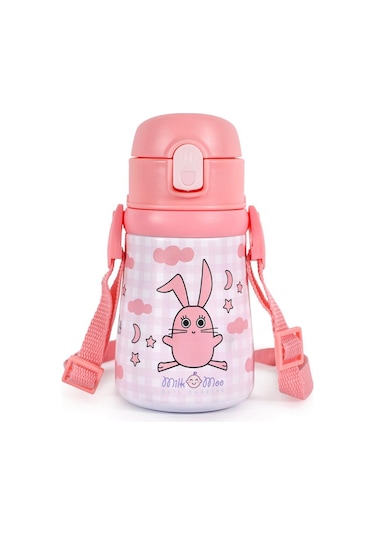 Milk&moo Çelik Küçük Çocuk Matarası Çançin 360 Ml Pembe