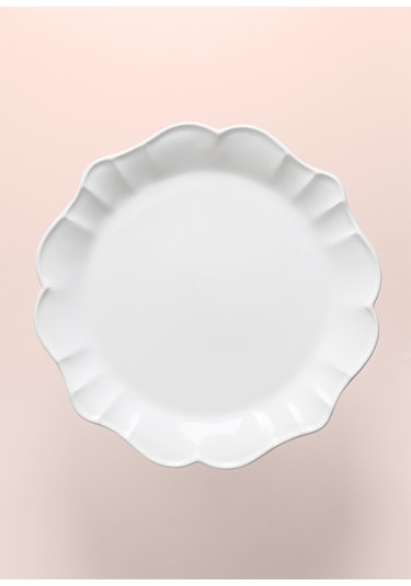 The Mia Grande Pasta Kek Standı Beyaz 32x12 Cm Grd0011