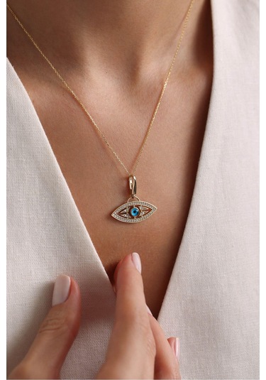 Nazar Boncuklu Biggo Göz Charm Kolye Ucu