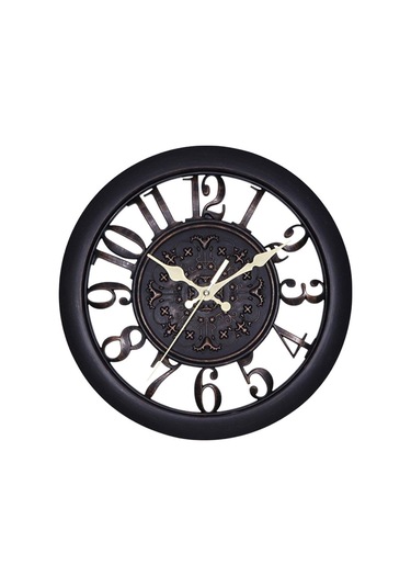 Suntek Ofis Ev İçin 11" Dekoratif Retro Duvar Saati Siyah
