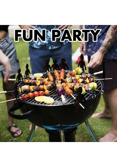 Pazly Evil Fun Grill Çıkarılabilir Paslanmaz Çelik Fun Grill Siyah Erkek Siyah Komik Şekil Izgara Siyah