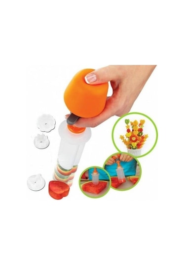 Şekillendirici Kek Meyve Makinesi Mutfak Aracı Pop Chef Gıda Dekoratör Kesici