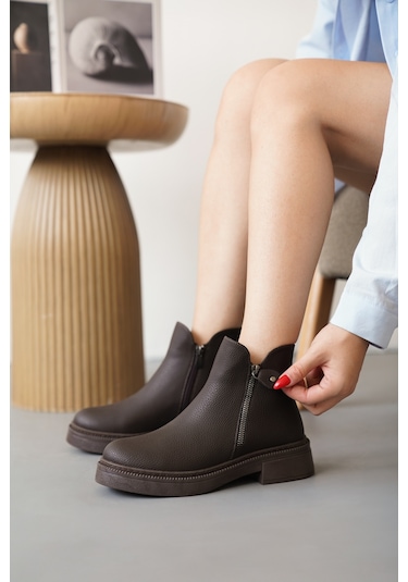 Daxtors D0899 Soğuk Geçirmez Kışlık Kadın Bot & Bootie Siyah