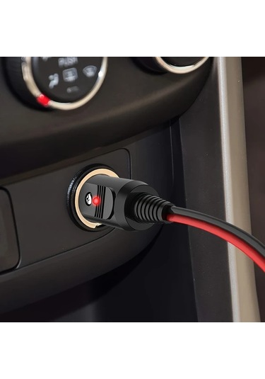 Honeybeeshop 1 Adet Obho Agir Hizmet 3 5m Araba Sigara Atesleme Ucu Uzatma Kablosu 16awg 12 24v Erkekten Disli Baglanti 15a Sigortali Led Gostergeli