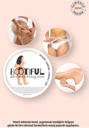 Bootiful Selülit Karşıtı Sıkılaştırıcı Krem 200 ML