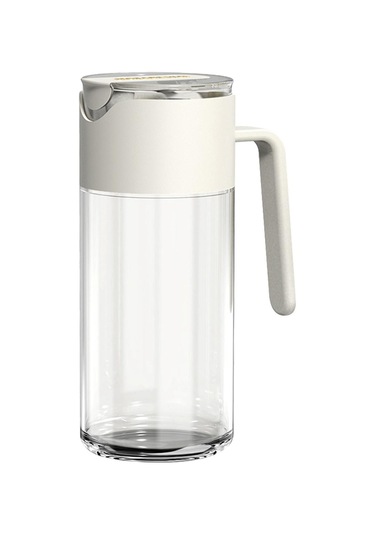 Suntek Sos Izgara Pişirme Beyaz Için Cam Yağ Tencere Kolay