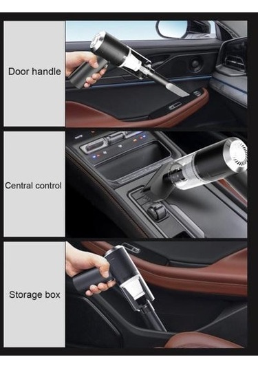 1 Takım Mükemmel Temizleyici Şarj Edilebilir Araba Elektrikli Süpürge Derin Uzun Ömürlü Dayanıklılık Enerji Tasarruflu Araba