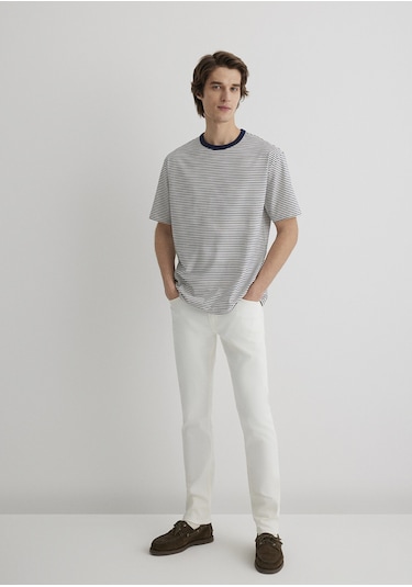 Mavi - Jake Mavi Black Ekru Jean Pantolon 0042288003 Ekru