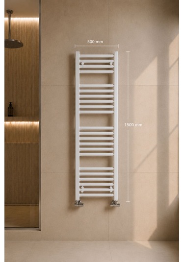 500X1500 Beyaz Havlupan 21 Borulu Banyo Havlupanı
