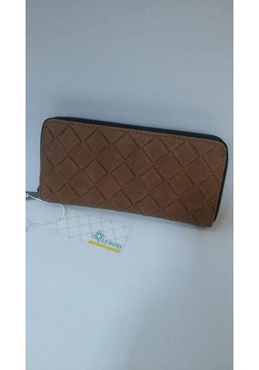 Bayan Cüzdan Fermuarlı Lebina Hardal-Taba