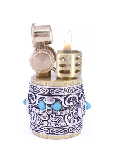 Promise Benzinli Rölyef İşlemeli Çakmak Gold