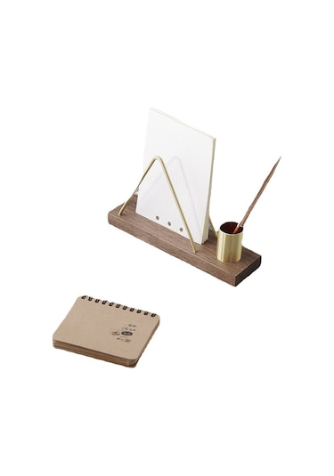 Sones Kayın Ağacı Kısa Tip Dikey Peçetelik Yemek Restoran Masa Dekoru Kağıt Peçeteler, Posta, Faturalar İçin