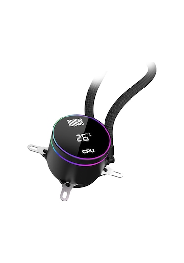 Dragos Frostbite 360 Black Intel&amd 360mm Isı Göstergeli Argb Sıvı Soğutucu