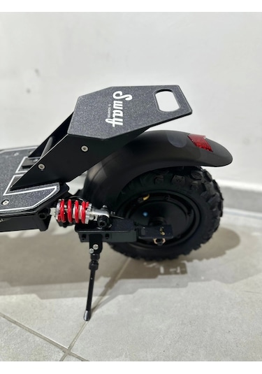 Sway Puma Çift Amortisörlü 1000w 10 Inç Elektrikli Scooter Siyah