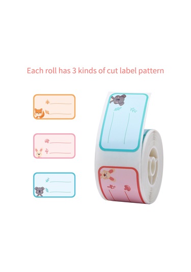 Aubyhe D101 Uyumlu 24x40mm 160 Yaprak Termal Etiket Kağıdı - Hayvan Federasyonu Serisi 1 Rulo