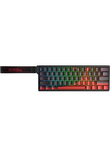 Aula Win60 He Max Manyetik Klavye Rapid Trigger Wing Chun Switch 8000hz Rgb Tkl Hot Swap Oyuncu Klavyesi Kırmızı