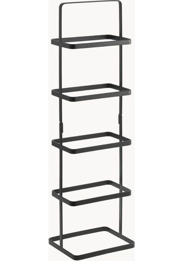 Uzun Silme Metal Ayakkabı Rafı Siyah